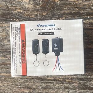 Black DC Remote Control Switch